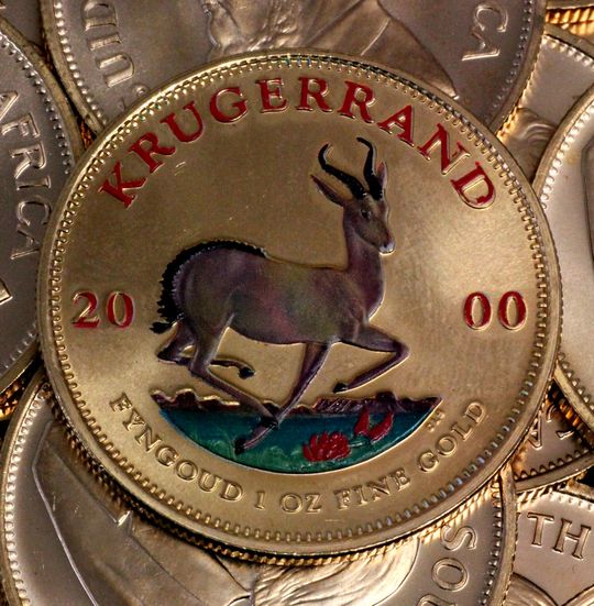 2000er Krügerrand Goldmünze Coloriert