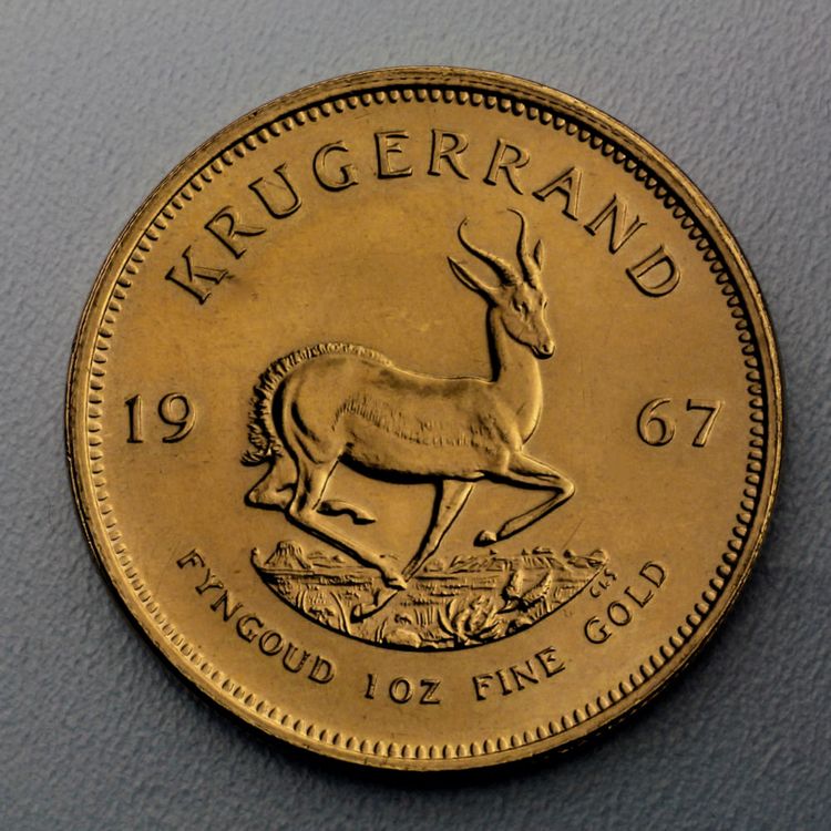 Erste Krügerrand Goldmünze 1967