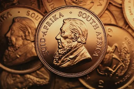 Krugerrand gestapelt